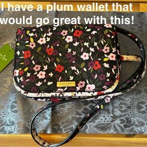 Kate Spade Laurel Way Black Multicolor Floral Crossbody Bag